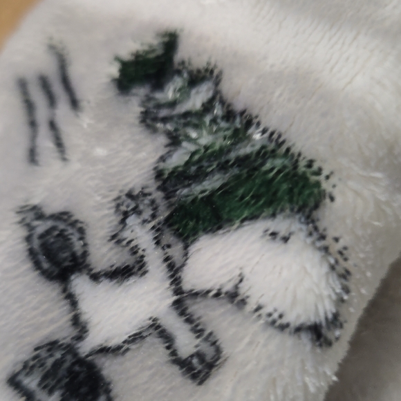 Peanuts Gray and Red Hooded Robe - Picture 4 of 7